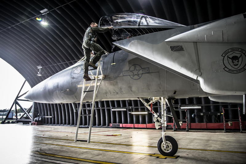 Illustration for article titled This Photo Tour Of The USAF's "Grim Reapers" F-15 Squadron Will Give You Shivers